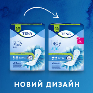 Прокладки урологические TENA (Тена) Lady Slim Extra (Леди Cлим Экстра) для женщин 20 шт