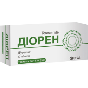 Діорен табл. 10мг №30