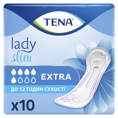 Прокладки урологічні TENA (Тена) Lady Slim Extra (Леді Слім Екстра) для жінок 10 шт