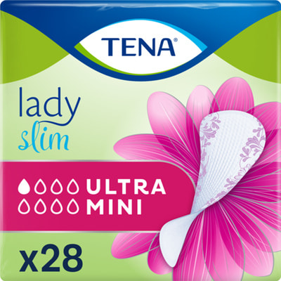 Прокладки урологічні TENA (Тена) Lady Slim Ultra Mini (Леді Слім Ультра Міні) для жінок 28 шт