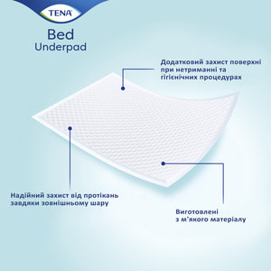 Пелюшки гігієнічні вбираючі TENA BED Plus (Тена Бід Плюс) розмір 40 см х 60 см 40 шт