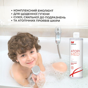 Средство для ванн ELFA PHARM (Эльфа Фарм) Atopi Med (Атопи мед) по уходу за атопической и экстремально сухой кожей младенцев, детей и взрослых 400 мл