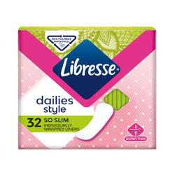 Прокладки ежедневные женские LIBRESSE (Либресс) Dailies Style So Slim (Дейли Стайл слим) 32 шт
