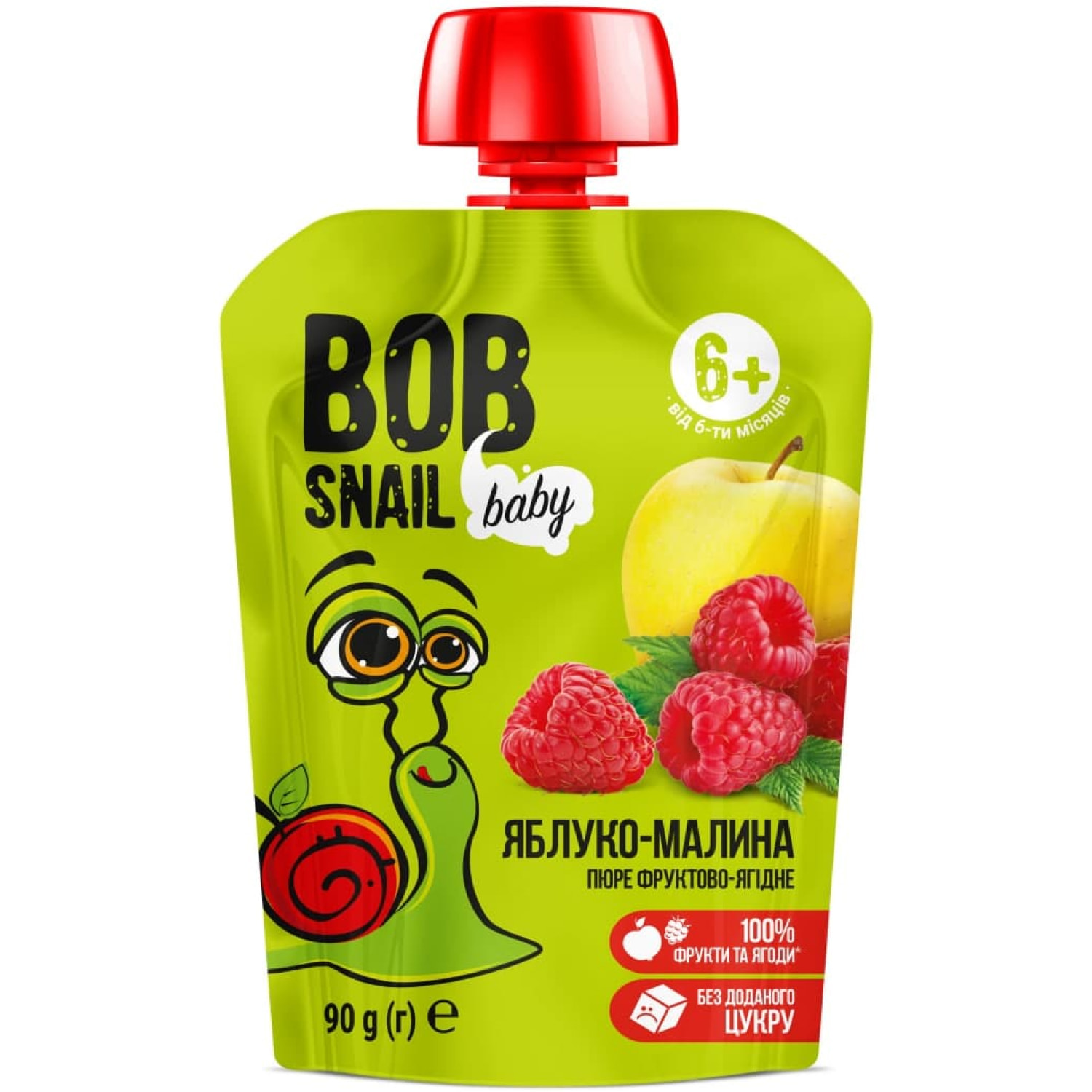 Купить <b>Пюре</b> фруктовое Bob Snail (Боб Снеил) Улитка Боб Яблоко-малина <b>для</b> <b>де...</b>