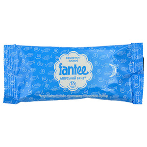 Серветки вологі FANTEE (Фанті) з ароматом морського бризу 10 шт