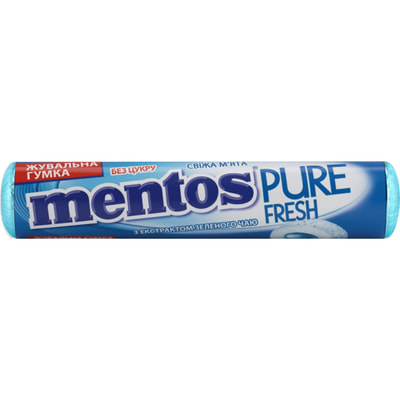 Резинка жевательная MENTOS (Ментос) Pure Fresh Мята 15,75 г