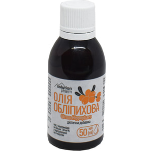 Облепиховое масло внутр. фл. пласт. 50мл Solution Pharm