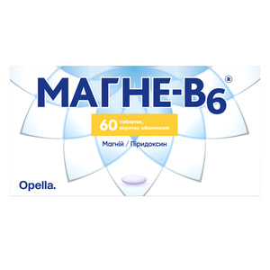Магне-В6 табл. в/о №60