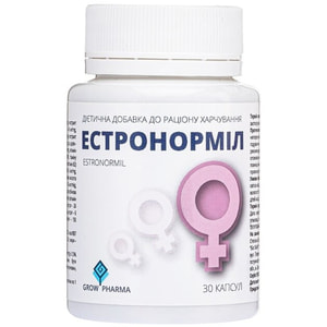 Естронорміл капсули для профілактики порушень жіночих циклічних процесів флакон 30 шт