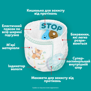 Подгузники-трусики для детей PAMPERS Pants (Памперс Пантс) Midi (Миди) 3 от 6 до 11 кг упаковка 62 шт