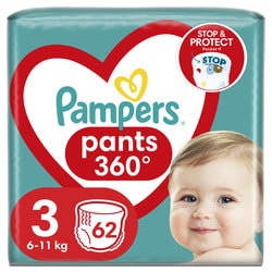 Підгузки-трусики для дітей PAMPERS Pants (Памперс Пантс) Midi (Міді) 3 від 6 до 11 кг упаковка 62 шт