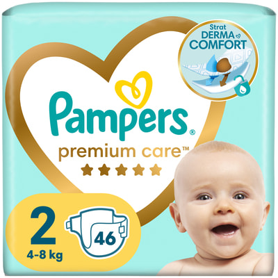 Підгузки для дітей PAMPERS Premium Care (Памперс Преміум) Mini (міні) 2 від 4 до 8 кг 46 шт