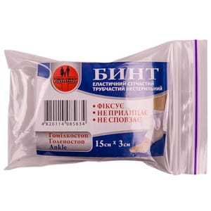 Бинт эластичный сетчатый трубчатый (голеностоп) Торос Групп 563 размер 15см х 3см