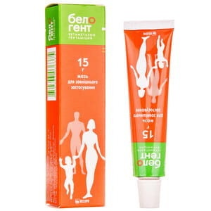 Белогент мазь д/наруж. прим 15г туба