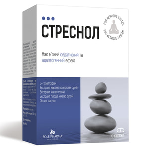 Стреснол диетическая добавка капсулы упаковка 30 шт