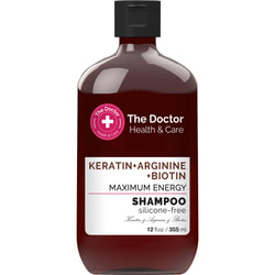 Шампунь для волосся THE DOCTOR (Зе доктор) Health & Care Максимальна сила кератин + аргинін + біотин 355мл