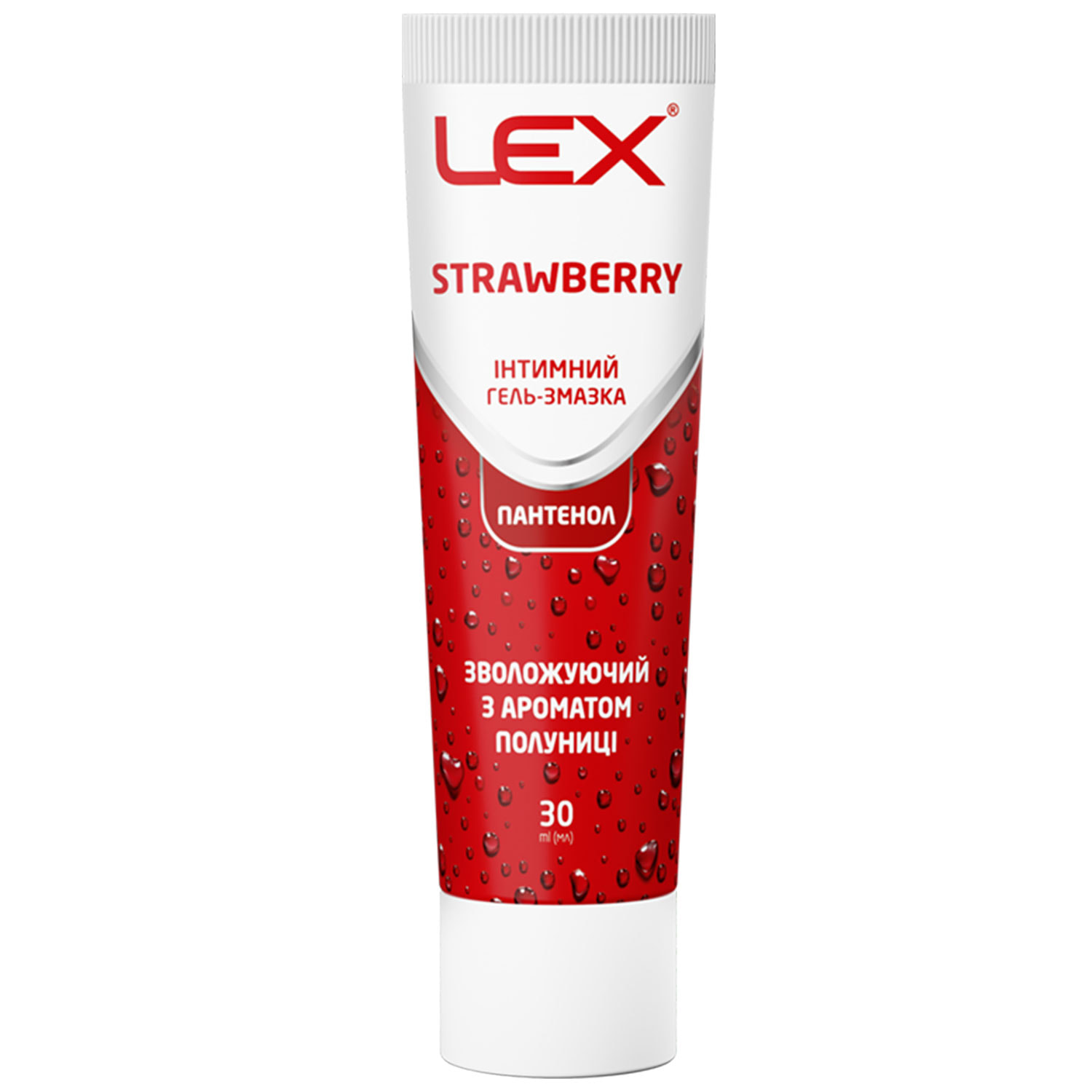 Гель-змазка лубрикант LEX (Лекс) Strawberry (Стравбері) зволожуюча
