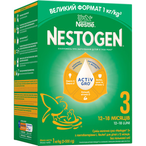 Смесь молочная детская NESTLE (Нестле) Нестожен 3 с лактобактериями L. Reuteri с 12 месяцев 1000 г