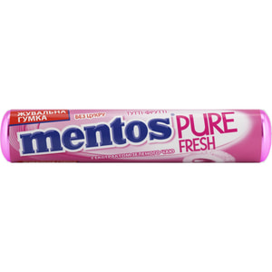 Резинка жевательная MENTOS (Ментос) Тутти-Фрутти 15,75 г