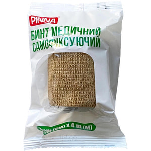 Бинт медицинский самофиксирующий Pinna (Пинна) размер 6 см х 4 м в ассортименте разных цветов 1 шт