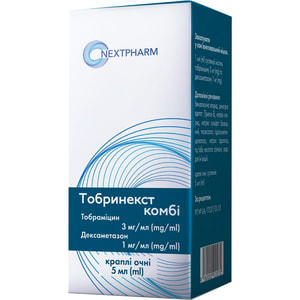 Тобринекст Комбі очні краплі сусп. фл. 5мл