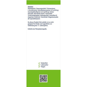 Напиток горячий с витамином С + Цинк SUNLIFE (Санлайф) Heibe Holunder Vitamin C + Zink Sticks стик 4 г 20 шт