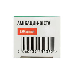 Амікацин-Віста р-н д/ін. 250мг/мл фл. 2мл (500мг) №1