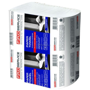 Полотенца бумажные PRO Service (ПроСервис) Comfort Z-сложенные 2 слоя целюлозные 200 шт