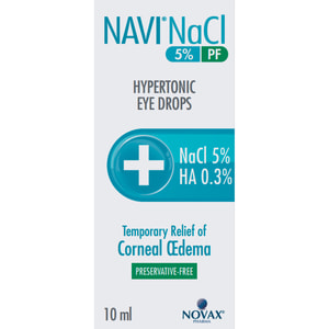 Нави NaCl 5% PF капли глазные раствор офтальмологический гипертонический для уменьшения отека роговицы  флакон 10 мл