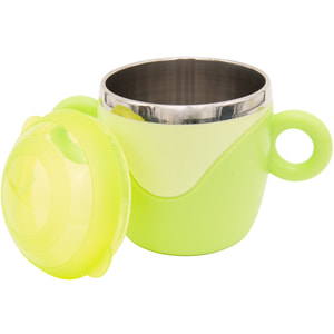 Чашка дитяча BABY TEAM (Бебі Тім) артикул 6091 з кришкою та ручками з нержавіючої сталі з 10-ти місяців