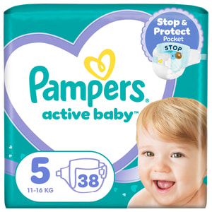 Підгузки для дітей PAMPERS Active Baby (Памперс Актив Бебі) 5 від 11 до 16 кг 38 шт