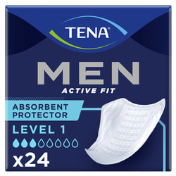 Прокладки урологические TENA (Тена) Men Active Fit Level 1 (Мен Актив Фит Левел 1) для мужчин 24 шт