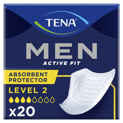 Прокладки урологічні TENA (Тена) Men Active Fit Level 2 (Мен Актів Фіт Левел) для чоловіків 20 шт
