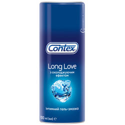 Интимный гель-смазка CONTEX (Контекс) Long love (Лонг лав) с охлаждающим эффектом (лубрикант) 100 мл NEW