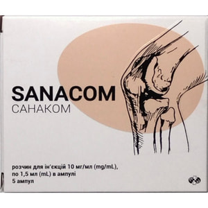 Санаком р-р д/ин. 10мг/мл амп. 1,5мл №5