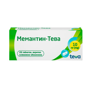 Мемантин-Тева табл. в/о 10мг №28