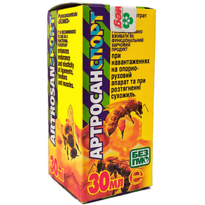 Фитоконцентрат Экомед Артросан Спорт при перенагрузках на опорно-двигательный аппарат 30 мл