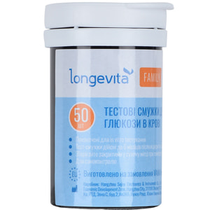 Тест-полоски для глюкометра Longevita (Лонгевита) Family 50 шт