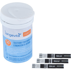 Тест-полоски для глюкометра Longevita (Лонгевита) Family 50 шт