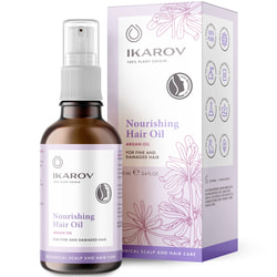 Олія для тонкого та пошкодженного волосся IKAROV (Ікаров) з аргановою олією живильна 100 мл