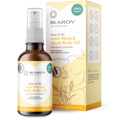Масло органическое IKAROV (Икаров) против растяжек для нормальной и чувствительной кожи 100 мл