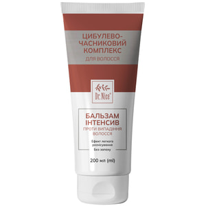 Бальзам Інтенсив для волосся DR.NICE (Доктор Найс) Цибулево-часниковий комплекс 200 мл