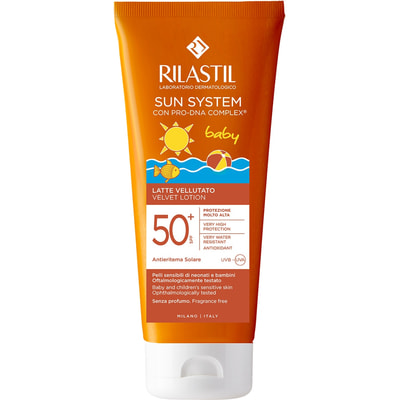 Лосьон для тела RILASTIL (Риластил) для детей бархатный солнцезащитный SPF50 + 200 мл