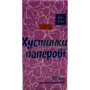 Платочки бумажные DR.NICE (Доктор Найс) с ароматом Dova 10 шт