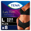 Труси урологічні для жінок TENA (Тена) Lady Pants Plus Large (Леді Пентс Плюс Лардж) Black чорні 8 шт
