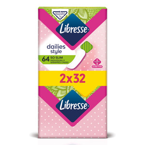 Прокладки ежедневные женские LIBRESSE (Либресс) Daily Style Normal (Дейли Стайл Нормал) упаковка 64 шт