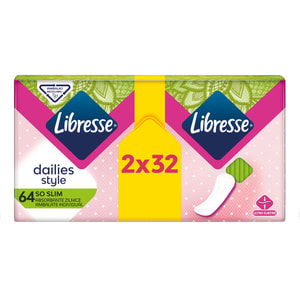 Прокладки ежедневные женские LIBRESSE (Либресс) Daily Style Normal (Дейли Стайл Нормал) упаковка 64 шт