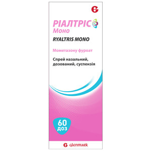 Риалтрис Моно спрей назал. сусп. 50мкг/доза фл. 60доз