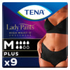 Труси урологічні для жінок TENA (Тена) Lady Pants Plus Medium (Леді Пентс Плюс Медіум) Black чорні 9 шт