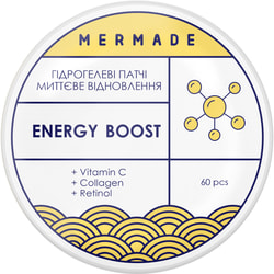 Патчі під очі MERMADE (Мермейд) вітамінізовані гідрогелеві Energy Boost 60 шт